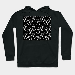 Bauhaus abstract faces Hoodie